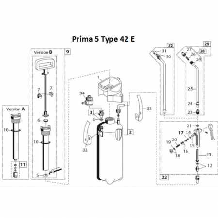 Pulverizator Gloria Prima 5 0800000GL 000080.0000 000081.0000 [1]
