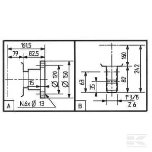 Reductor burghiu pamant, Comer 3:1 [3]