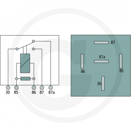 Releu JD 12V 20/40 A 50712054 AL69710 AZ48552   [1]