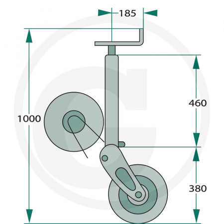 Roata sprijin remorca 275x700 1T M237 220M237 [1]