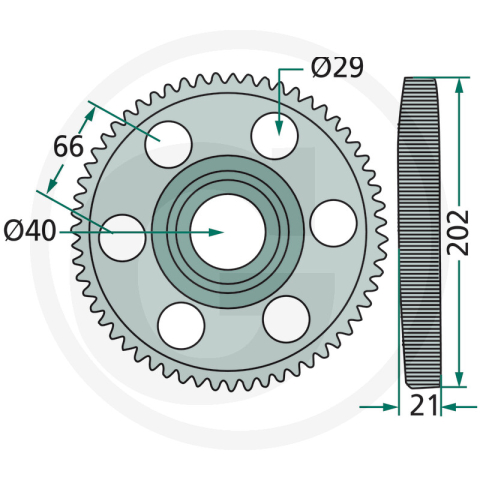 Roata dintata Krone 59Z  139190.1, 139190.0 Krone [1]