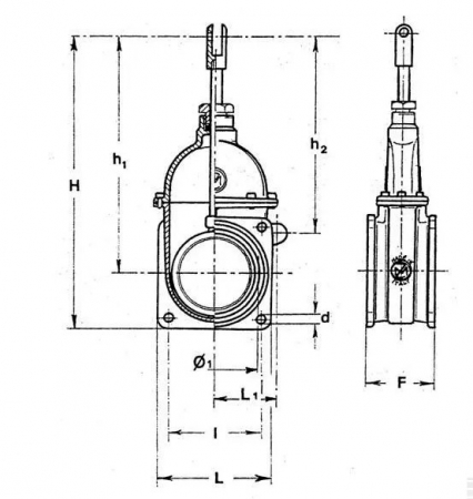 Robinet 6'' cu 2 flanse 6000073   [2]
