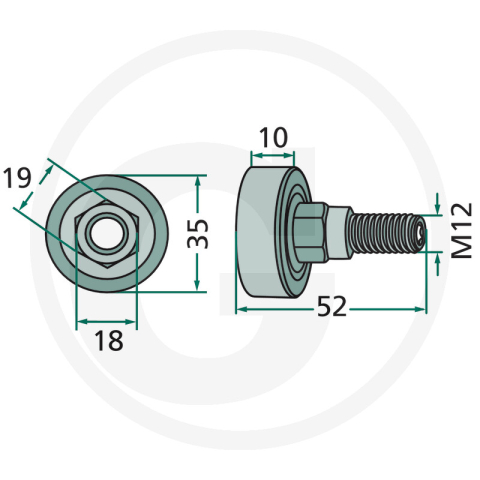Rola Grebla Deutz-Fahr 4059139462650  06581495 1.1501.030.590.00 4059139462650  [1]