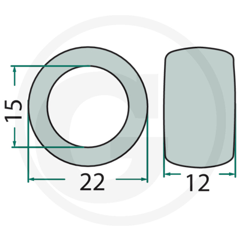 Role de antrenare 15 mm Deutz Fahr  VF06581610, 06581610, 1.1504.050.105.00 Deutz Fahr|Pottinger|Vicon/PZ [1]