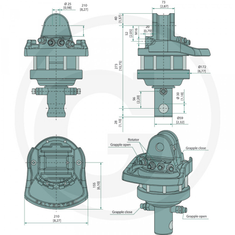 Rotator pentru graifar forestier 4,5 t [1]