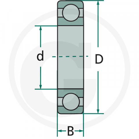 Rulment cu bile 6207 2RS [2]