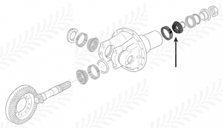 Rulment pivot F199.300.020.180 F199300020180 V31792200 338511X1 400983R91 4368538 5213941 83927871 83944867 83985017 86512014 9363647 A52145 X619066600000   [1]