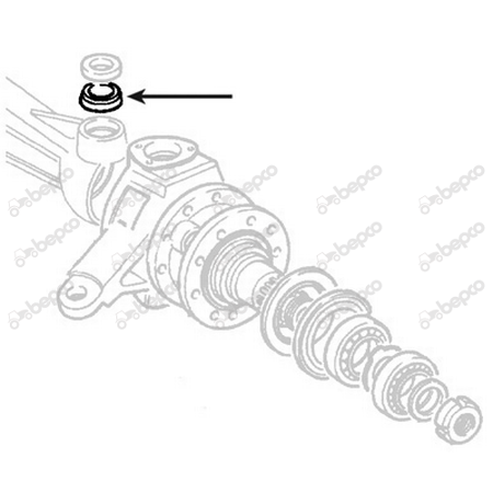 Rulment pivot FIAT *30 x 64 x 21 mm 23/6451-8 [1]