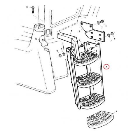 Scara 3 trepte AL154912 AL156877 AL82365 JXAL156877   [2]