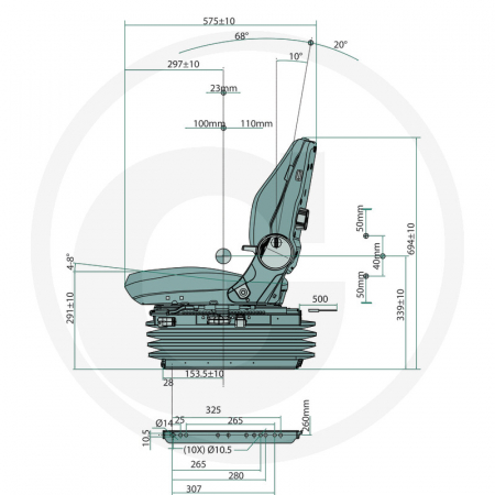 Scaun PROBOSS cu suspensie pneumatica AS2480 2408802480 [1]