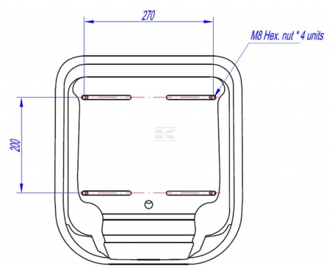 Scaun PVC negru TS12000KR [2]