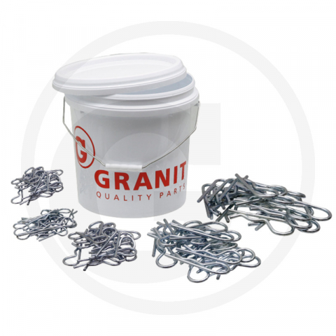 Bolțuri si sigurante - Set agrafe 100 buc - grosime 2; 3; 4; 5; 6