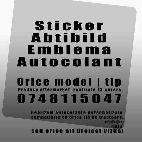 8. Hobby - Autocolant tractor