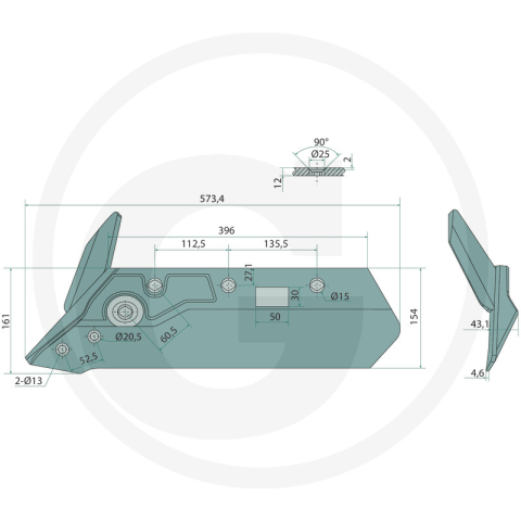 Set brazdar plug Huard, Kuhn - stanga 580885 Huard|Kuhn [1]