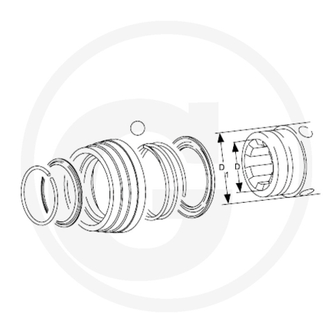 Set reparatie blocare cardan Walterscheid 1135048, 135048  [2]