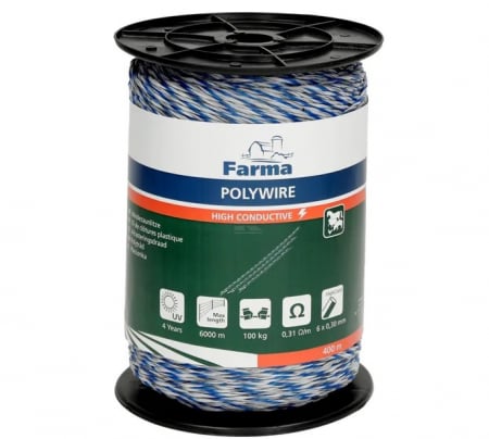 Sfoară Gard - Sfoara gard electric multifilar 400m 6x0.30mm 704017FA  