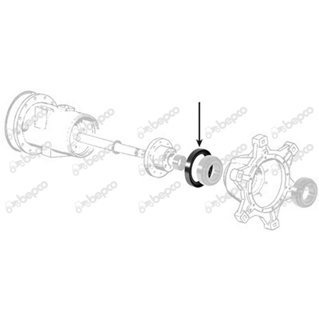 Simering butuc roata fata *165 x 190 x 17 MM - Fiat 30/6408-2 3015376X1 3019959X1 3426809M1 [6]