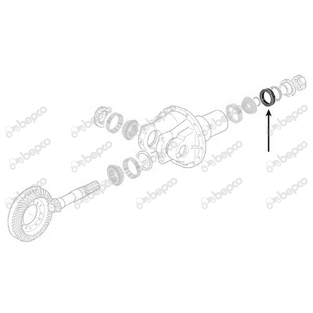 Simering grup fata  Ø 65 X 92 X 11.2 mm - Massey Ferguson 3426845M1 [1]