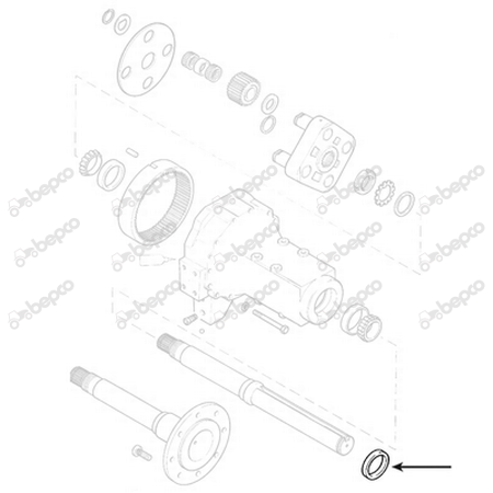 Simering roata fata Case-IH 92.07x136.48x12/17.5 mm [1]