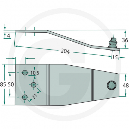 Suport cutit coasa Lince 5257F   [1]