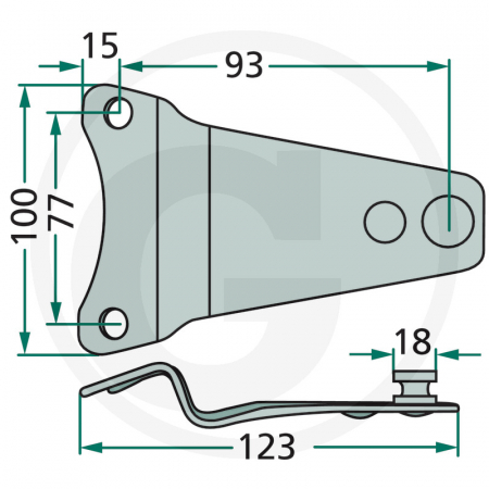 Suport cutit coasa Z1000110 Z1000110 Z1033780   [1]