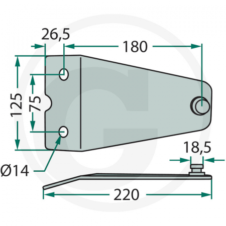 Suport cutit coasa Z1033790 Z1033790 A142441900 LF0242K0   [1]
