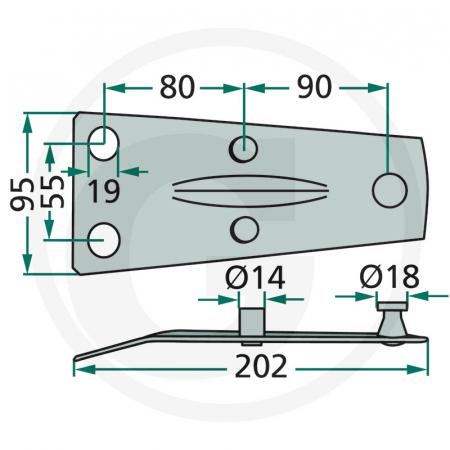 Suport cutit Deutz-Fahr 06563514 11017010550.00 42201 [1]