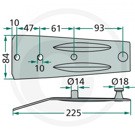 Suport cutit Deutz-Fahr 06580109 11018010550.00 [1]