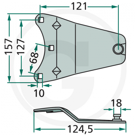 Suport cutit YA0336KO YA0336KO VGYA0336K0 YA-0336K0   [1]