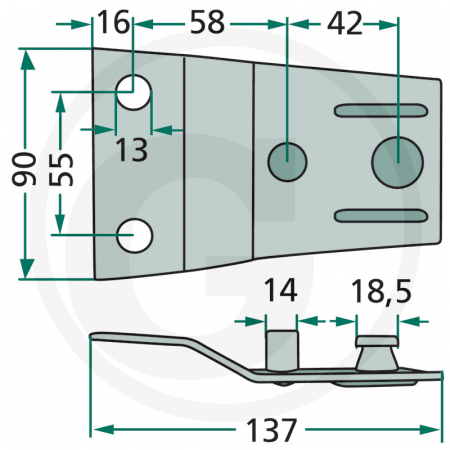 Suport cutit Pottinger 00434.111 00434.111   [1]