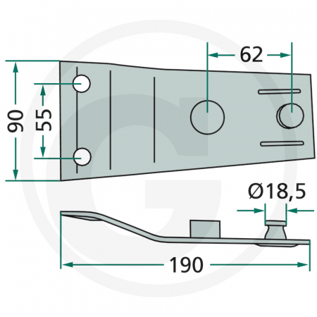 Suport cutit Pottinger 00434123 00434123   [1]