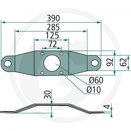 Suport cutit Pottinger 00434133 00434133 00+434.133   [1]