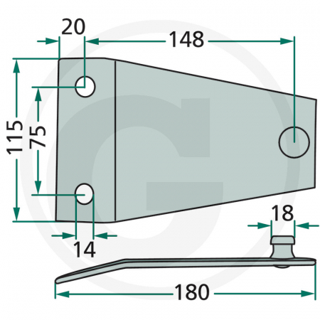 Suport cutit Pottinger 25152556004 [1]