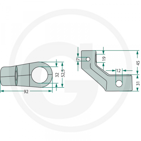 Suport rola KUHN 64757720400 3606300580548 [1]