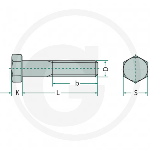 Surub *14,29 (9/16") UNC L - 57.15 mm 485931210 [1]