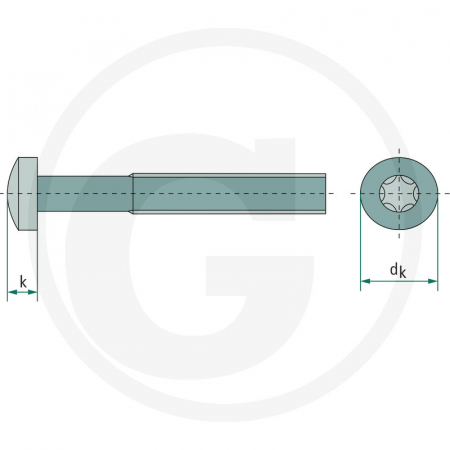 Surub cu cap crestat M4x10 4877985101   [1]