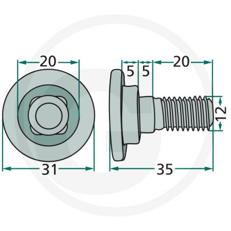 Surub cutit coasa 56403000 56403000 80201240   [1]