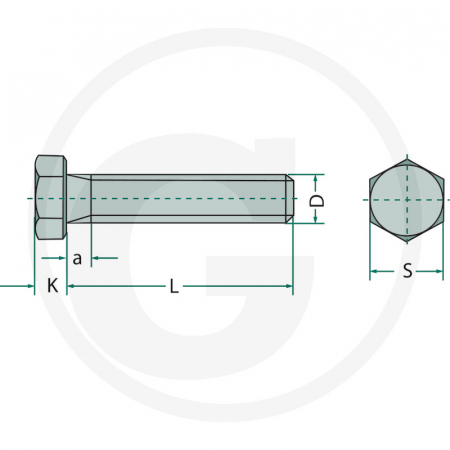 Surub profil hexagonal M12x30 487933054   [1]