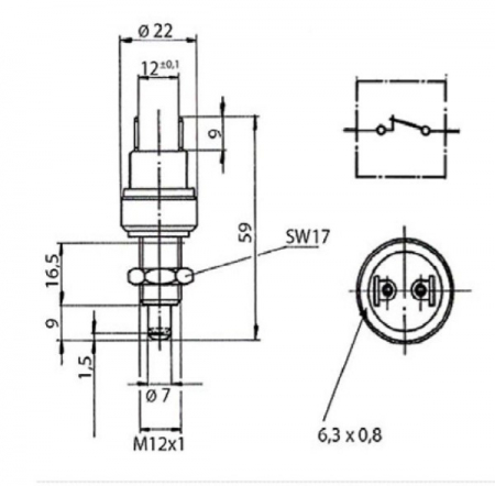 Switch frana de mana Case IH 3146358R1 3147137R1 3401400R1 IH3401400   [1]