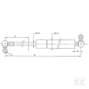 Telescop capota L 450 mm New Holland [1]