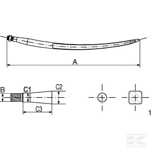 Tepusa / Dinte curbata  incarcator profil T,37x660mm [1]