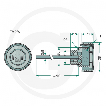 Buson cu joja 3/8" 85002064 TMDFA/38   [1]