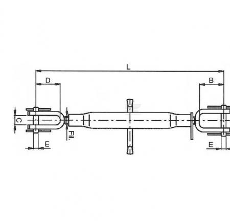 Tirant lateral L380-530 mm Z822380GP   [1]