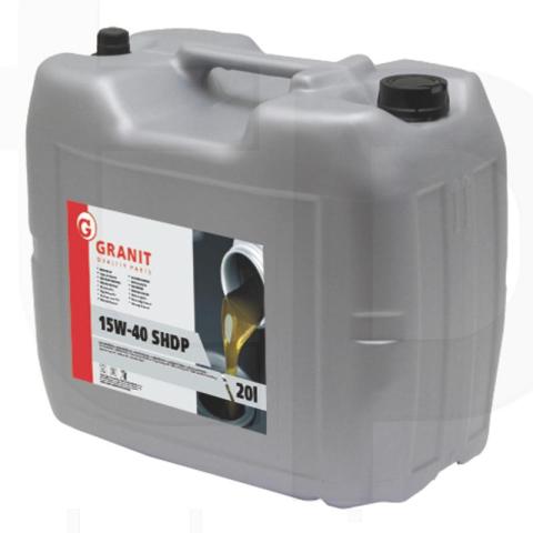 3.3.3. Uleiuri pentru motor, transmisie si hidraulice - Ulei motor Granit SHPD 15W-40, 20 L - Granit - cod 21015W-40 SHPD20L -tehnicapopan.ro