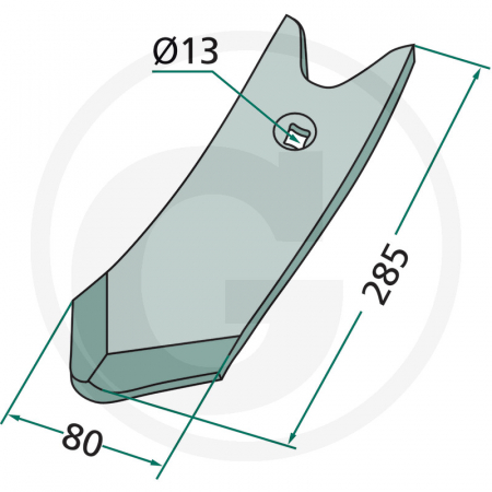 Varf brazdar cultivator Maschio 101.IND-497 101.IND-497 R18025780R R18025780 18025780 18025780R   [1]