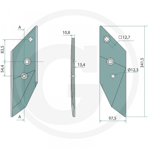3364050 Varf brazdar Lemken dreapta [1]