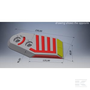 Varf brazdar plug Kuhn - dreapta [2]