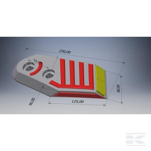 Varf brazdar plug Kuhn - stanga [2]