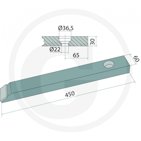 Varf cultivator Agrisem 6100006 6100006 BEC7330   [1]