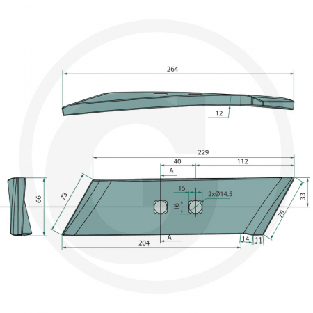 Varf reversibil 053090B KK053090B 053090R KK053090R 053090 KK053090 6753090F 909214600701   [1]